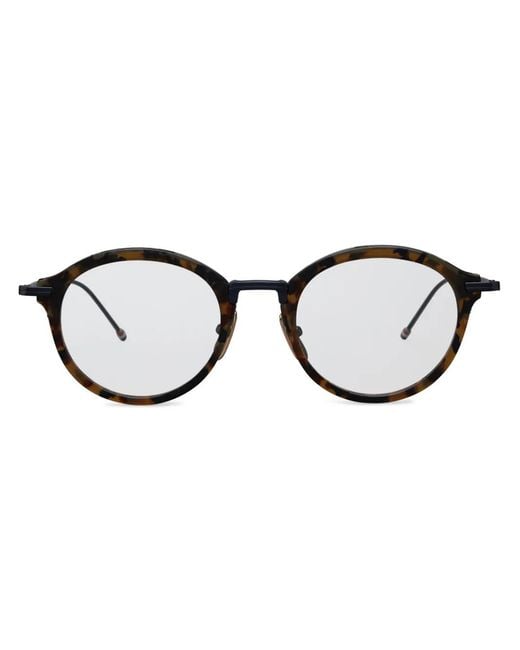 Thom Browne Brown Pantos-Frame Glasses