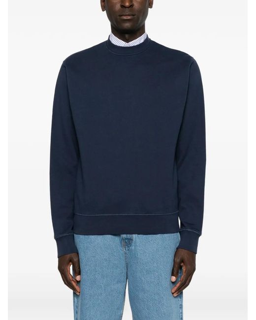 Arte' Blue Logo-Print Sweatshirt for men