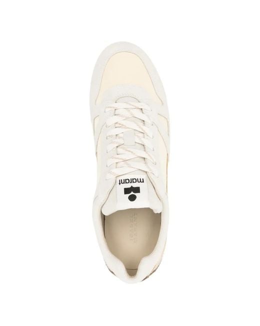 Isabel Marant White Senny Low-Top Sneakers