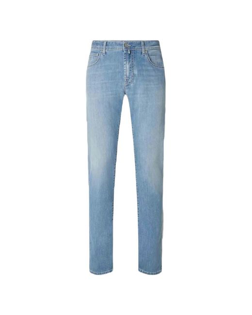 Jacob Cohen Blue Buttoned Jeans for men