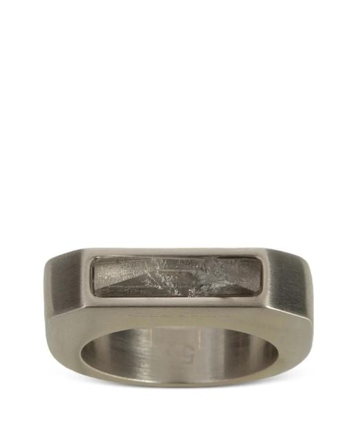 Rick Owens White Pyramid Ring