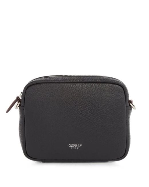 Osprey Black Chiswick Leather Crossbody Bag