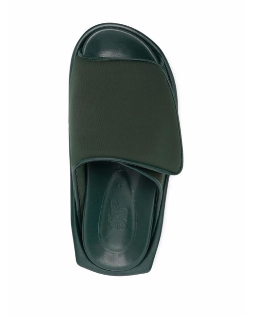 Gia Borghini Green Gia 1 Touch-Strap Sandals
