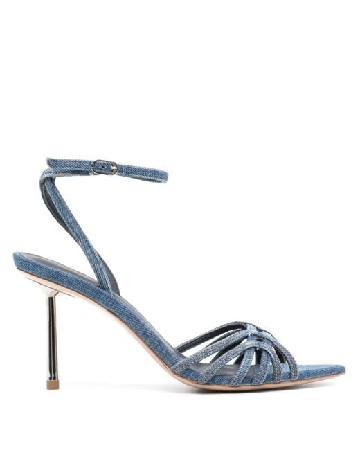 Le Silla Blue 90mm Denim Sandals