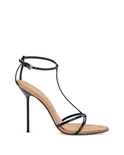 Paris Texas White Lidia T-Strap Heeled Pumps