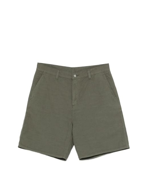 Carhartt Green Patch Pocket Shorts for men