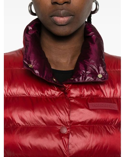 Patrizia Pepe ハイネック パデッドジャケット Red