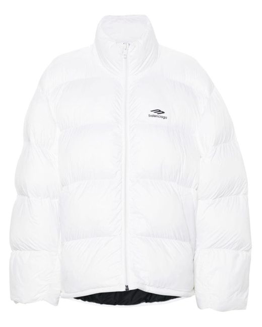 Balenciaga White 3b Sports Icon Ski Jacket
