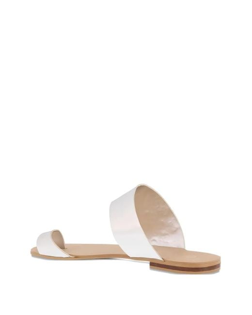 RK White Strap Sandals