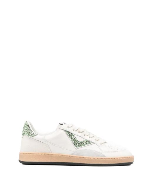 4b12 White Play New Glitter-Embellished Sneakers