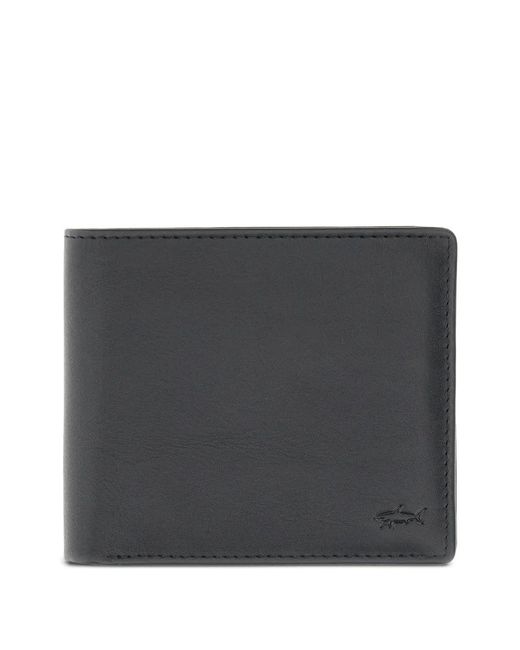 Paul & Shark Black Billfold Leather Wallet for men