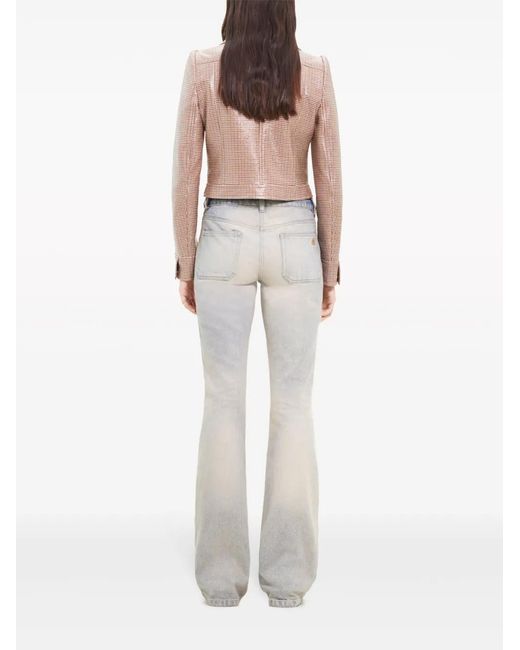 Courreges Natural Re-Edition Checked Jacket