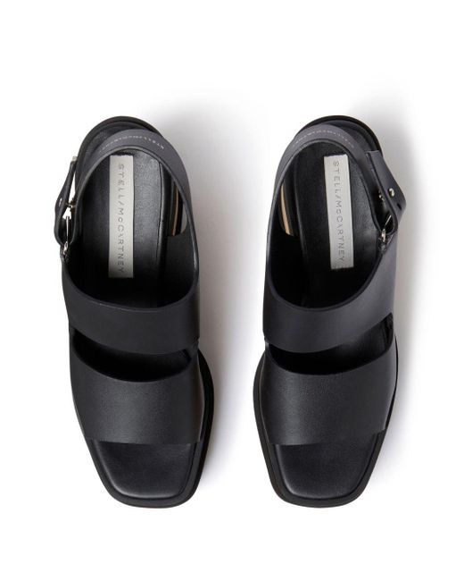 Sandales compensées Sneak-Elyse 80 mm Stella McCartney en coloris Black
