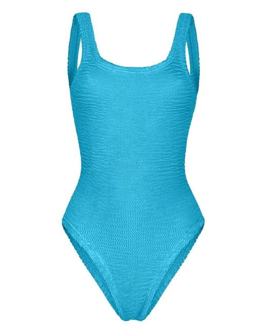 Paramidonna Blue Hailey Textured Swimsuit