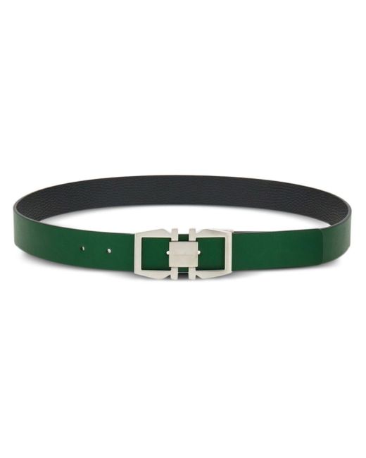 Cintura Gancini reversibile di Ferragamo in Green da Uomo