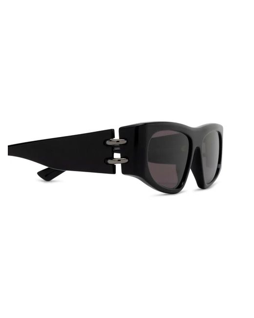 McQueen Black Square-Frame Sunglasses