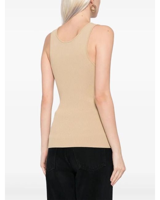 3.1 Phillip Lim Natural Ribbed Tank Top