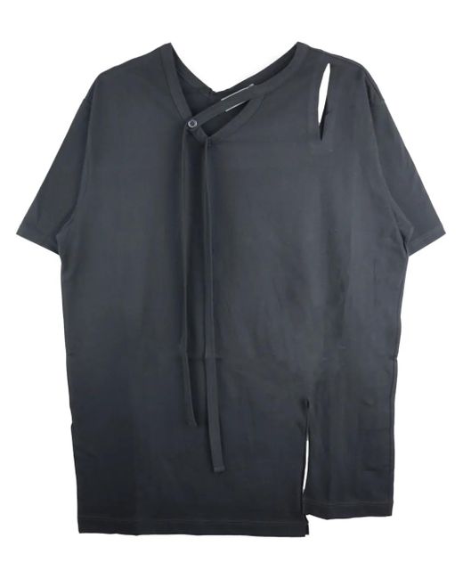Yohji Yamamoto Blue Jersey T-Shirt for men