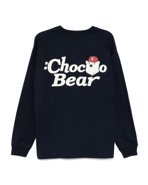 Chocoolate Blue Logo-Patch T-Shirt for men