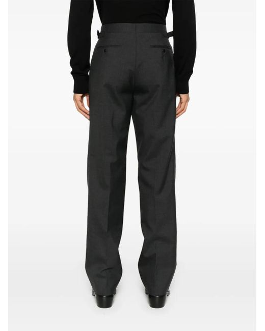 Fursac Gray Virgin-Wool Trousers for men