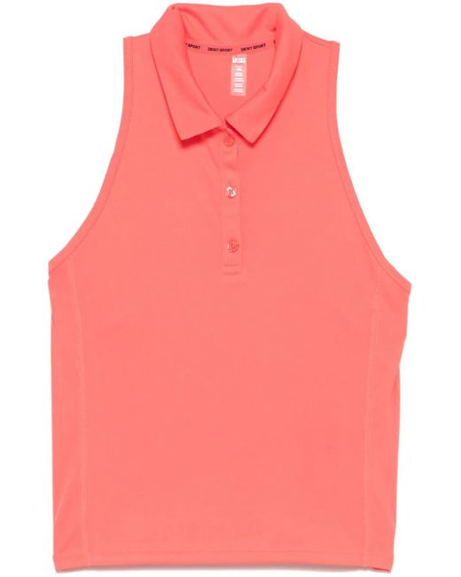 DKNY Pink Polo À Dos Nageur