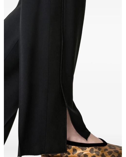 Forte_forte Black Side-Split Palazzo Pants