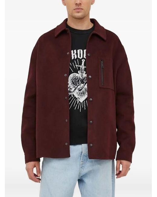 The Kooples Brown Heart-Dagger Sweater for men