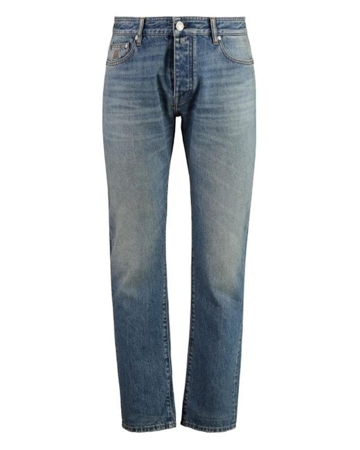 Jean À Coutures Apparentes Moorer pour homme en coloris Blue