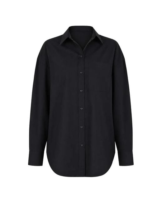 Wardrobe NYC Blue Oversized Chest-Pocket Shirt