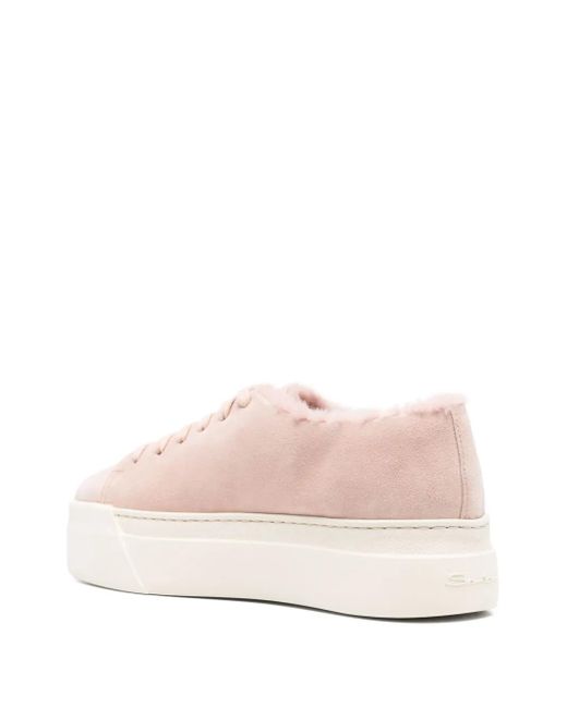 Santoni Pink Sneakers