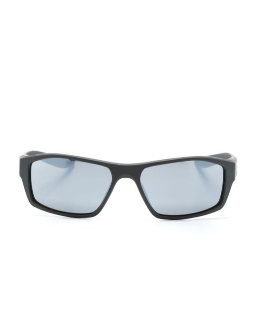 Nike Gray Brazen Fuel Rectangle-frame Sunglasses