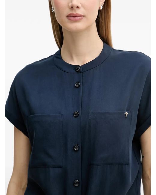 Joop! Blue Pica Drawstring-Waist Jumpsuit