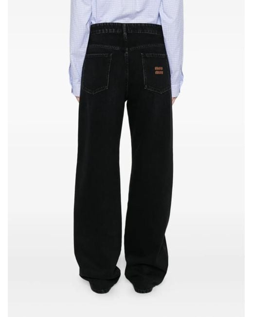 Miu Miu Black Five-Pocket-Jeans