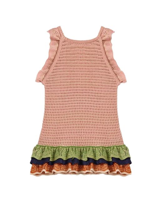 LaDoubleJ Pink Eight Counts Crop Top