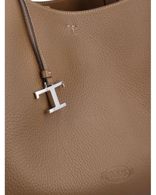 Tod's Brown Medium Leather Tote Bag