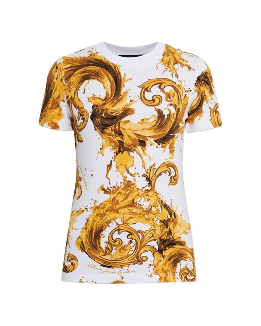 Versace Jeans Couture Metallic Patterned T-Shirt