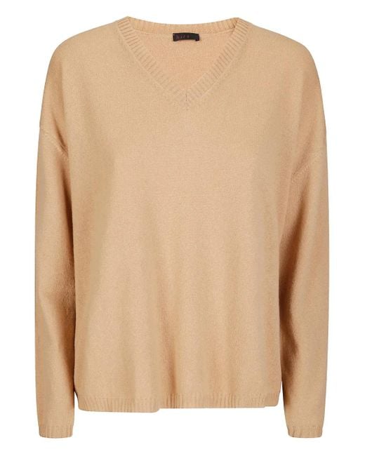Hira Natural Pullover mit V-Ausschnitt