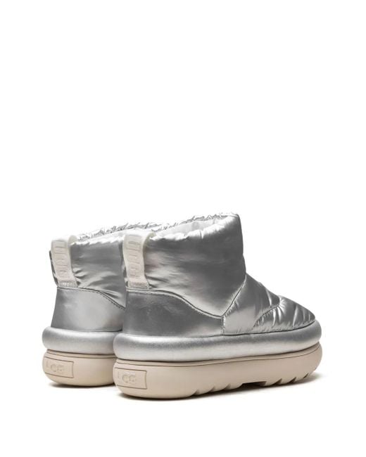 Ugg Gray Classic Maxi Mini "Metallic" Boots