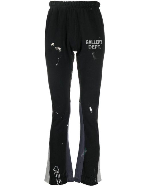 GALLERY DEPT. Cotton Distressed Logo-print Track Pants in Black for Men ...