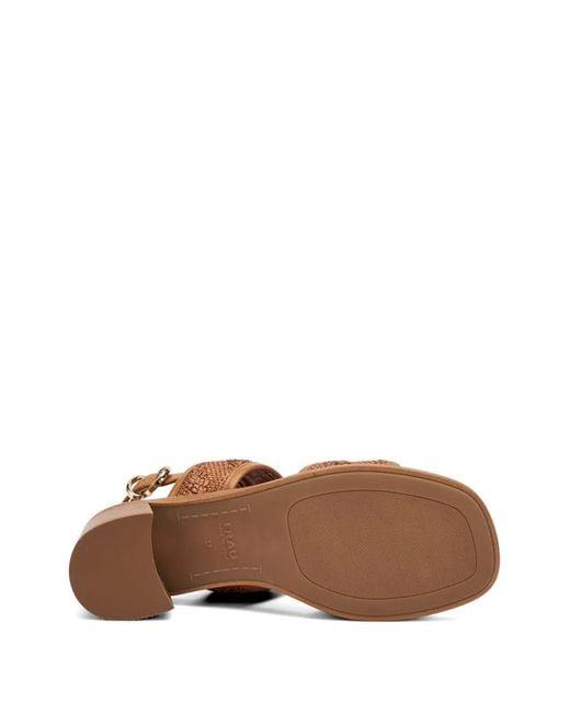 Frau Brown Buckle-Strap Sandals