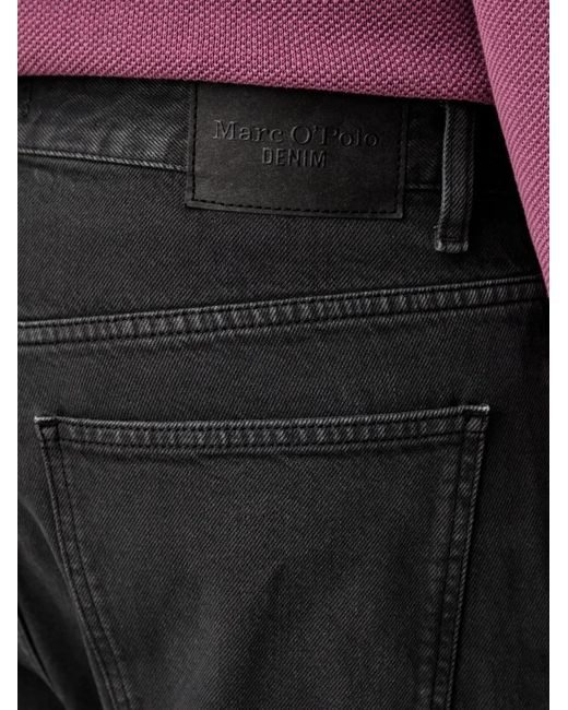 Marc O' Polo Black Logo-Patch Jeans for men