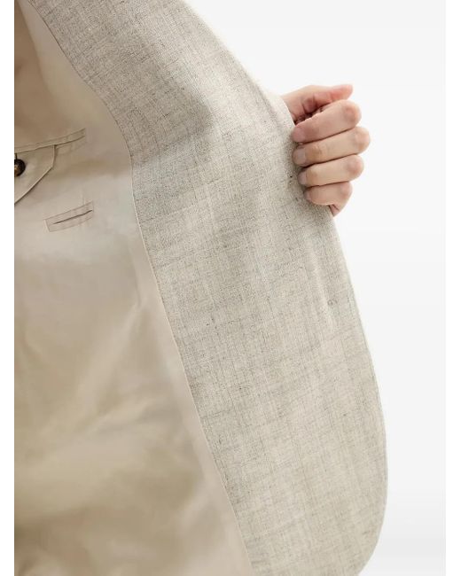 Herskind Natural Notched-Lapel Linen Blazer