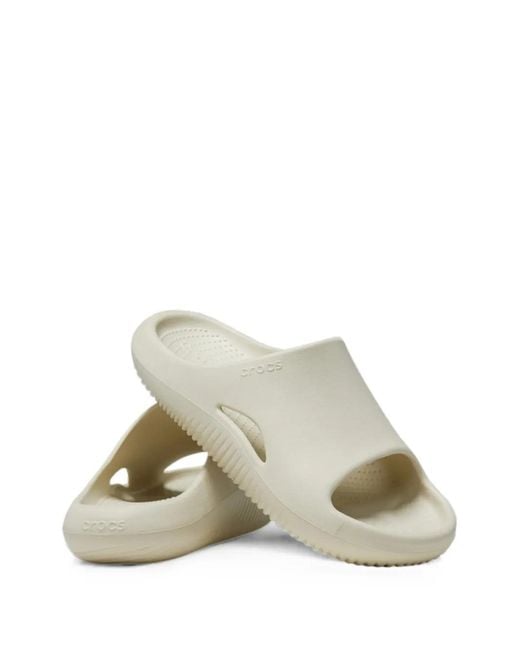 CROCSTM White Mellow U Logo-Embossed Slides
