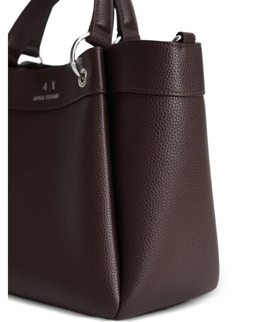 ARMANI EXCHANGE Brown Top-Handle Shoulder Bag