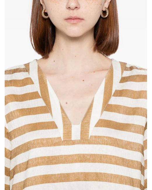 Vestido corto Olivia Bambah de color Natural