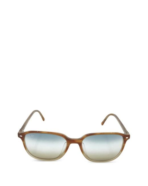 Ray-Ban Brown Leonard Square-Frame Sunglasses for men