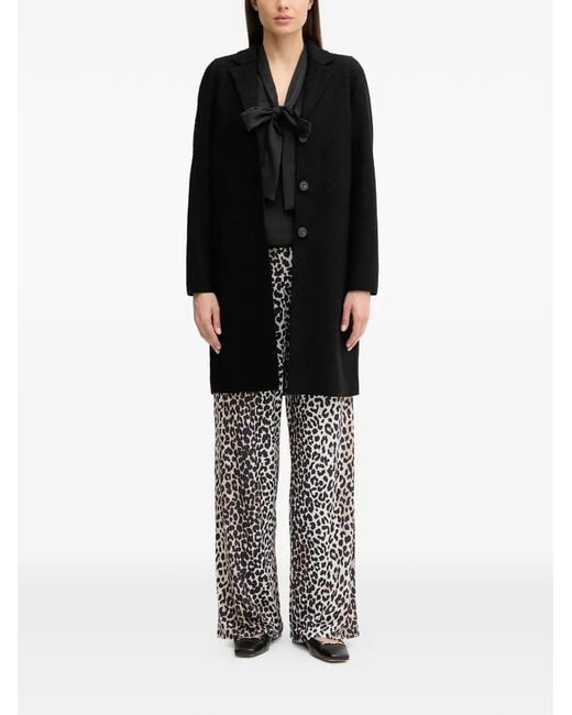 Ouí Black Button Coat