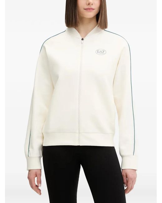 Chaqueta Con Logo Estampado EA7 de color White