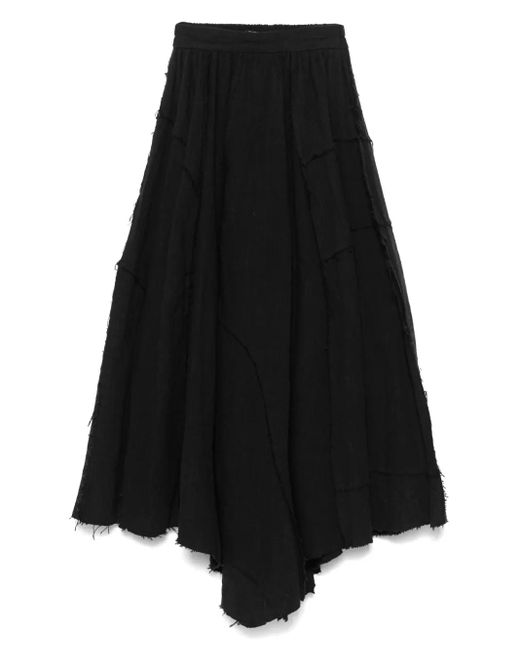 メンズ CHIAHUNG SU パッチワーク スカート Black