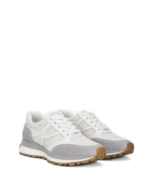 Veronica Beard White Panelled Trainers